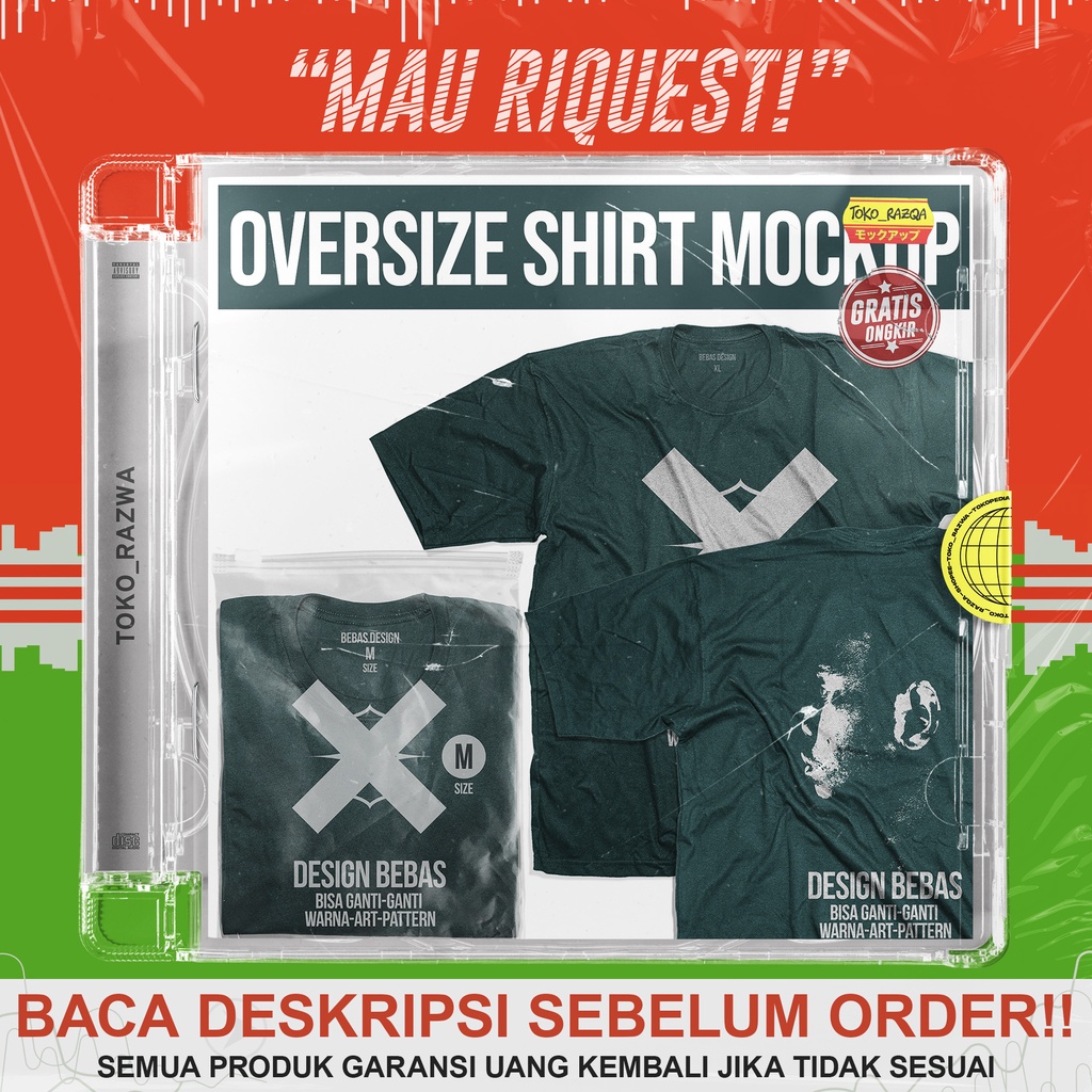 Oversize Shirt + Folded Mockup - 150323