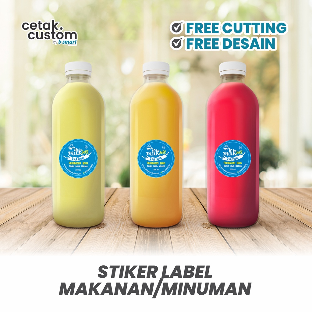 

STIKER LABEL MAKANAN/MINUMAN (VINYL) + CUTTING BULAT