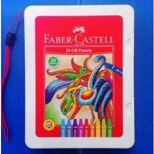 

isi 24 warna crayon Faber Castell Original oil pastels krayon liburan