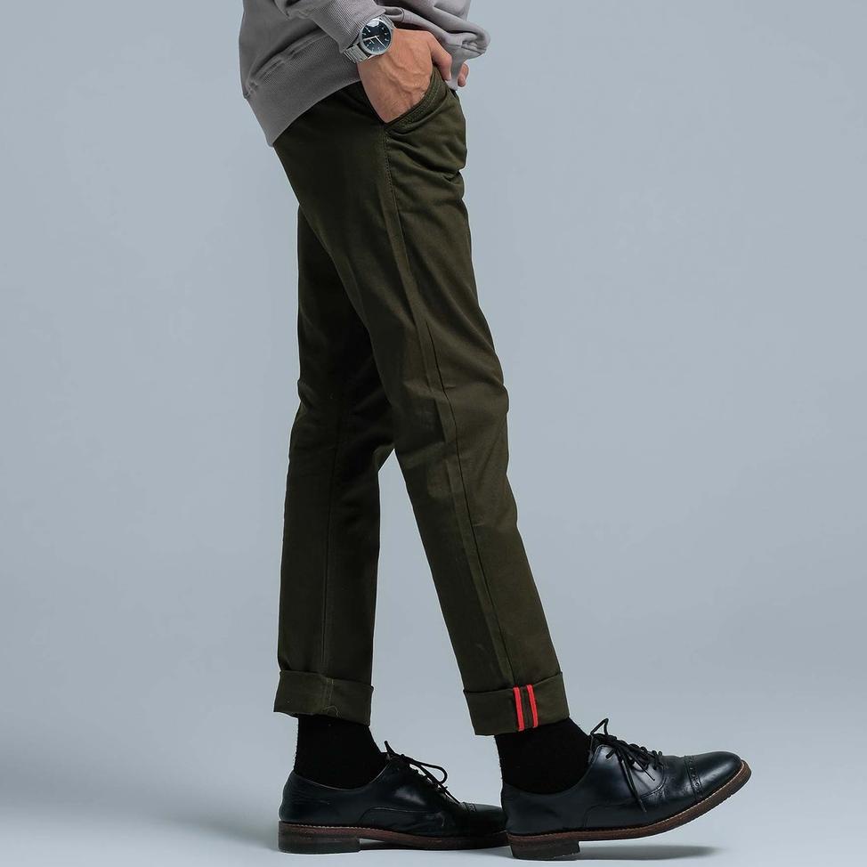 SALE JB Long Chino Basic Green Army