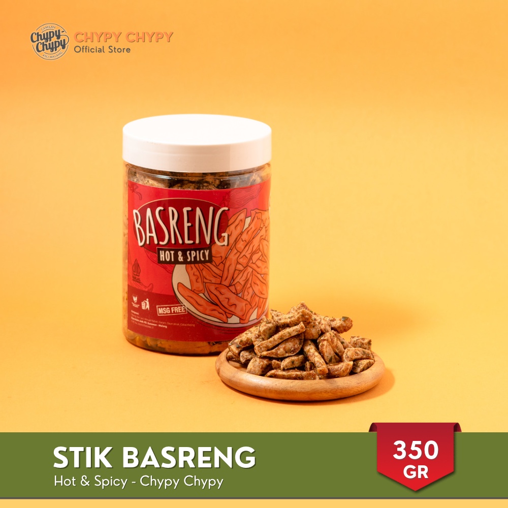 Basreng Pedas Daun Jeruk Chypy - Kemasan Toples