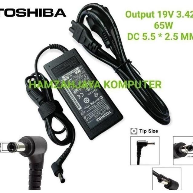 Adaptor Charger Laptop Toshiba 19V 3.42A 5.5*2.5 Original N17908 V85