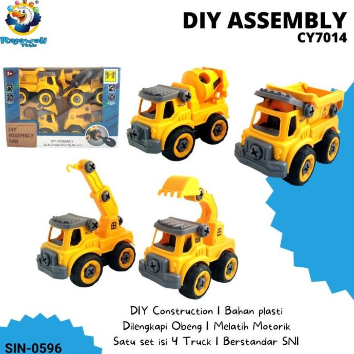 DIY ASSEMBLY CAR CY7014/MAINAN ANAK DIY CAR PACKING AMAN