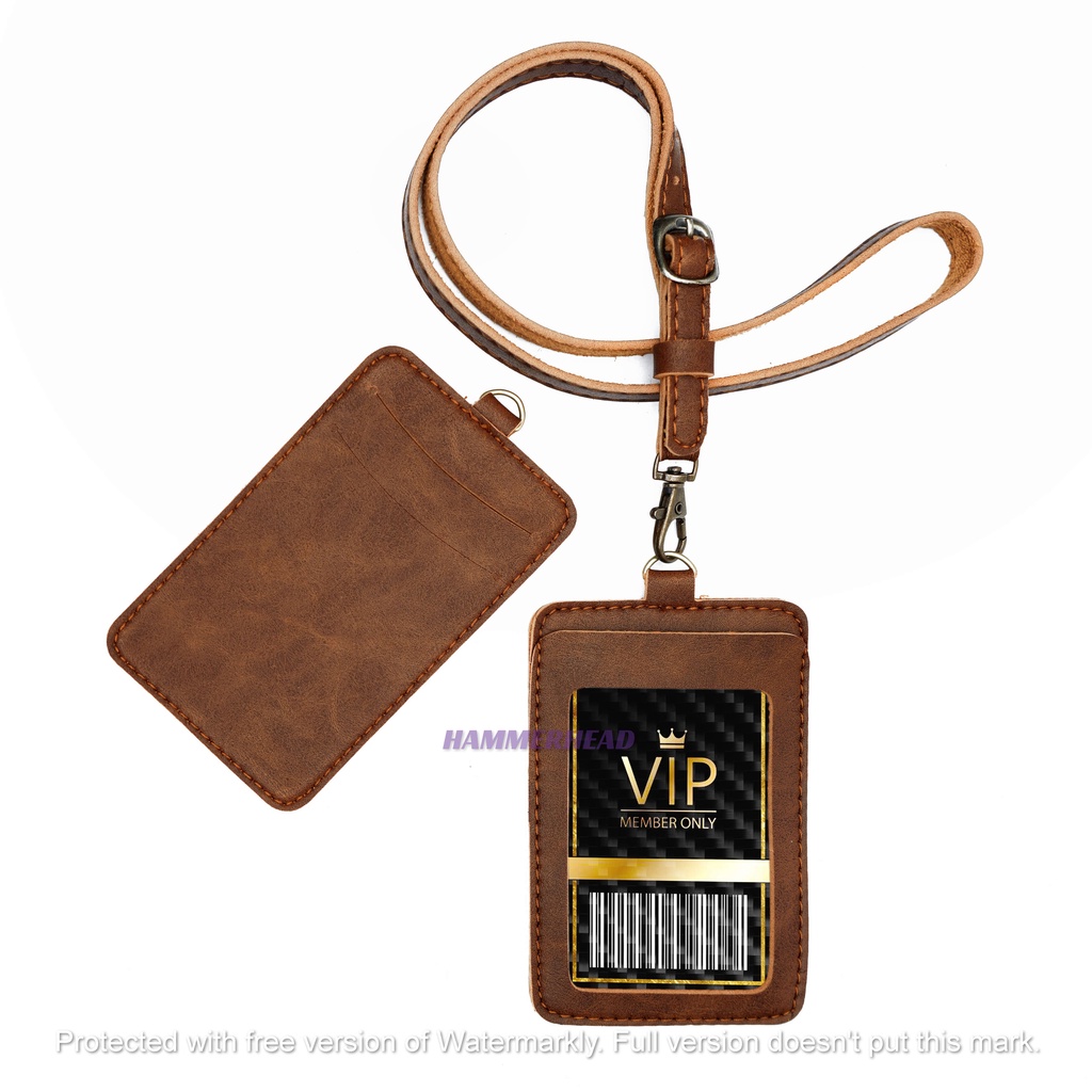 

Lanyard Dan Name Tag Id Card Holder Kulit Custom Logo Dan Nama Perusahaan Kantor Tersedia 2 Warna