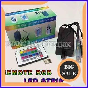 Remot RGB plus Adaptor LED STRIP SMD 5050 -maximal panjang lampu 50m- 1M4R23 accessories