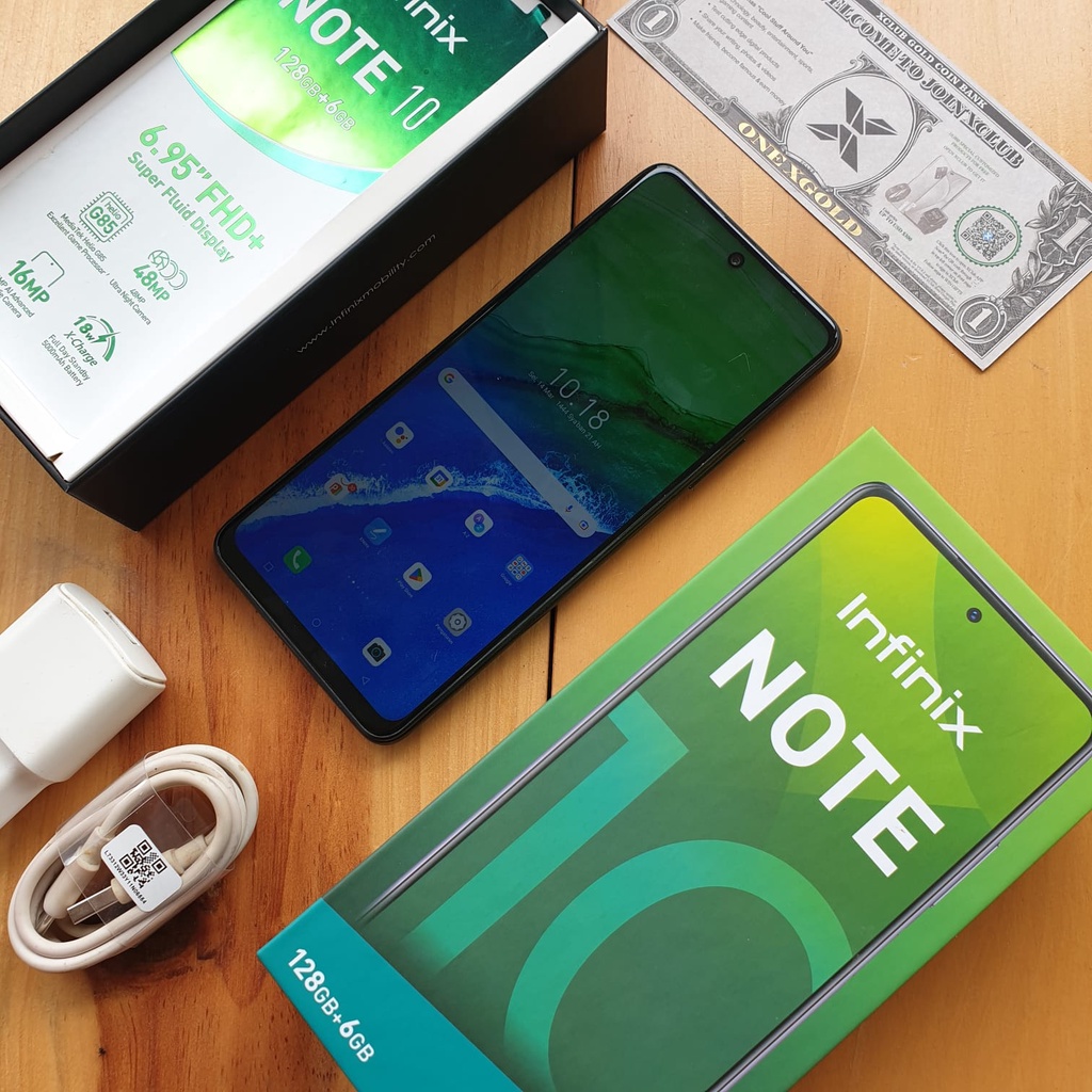 INFINIX NOTE 10 SECOND 4/64GB // 6/128GB // 8/128GB HANDPHONE SECOND HP SEKEN HP BEKAS HP MURAH