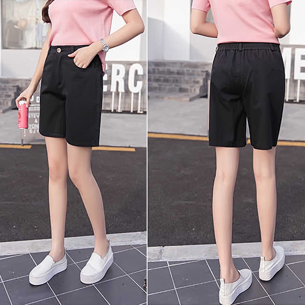 Celana Hot Pants Wanita Bahan Twill Stretch