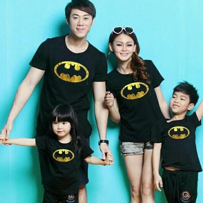 Tshirt kaos distro dewasa dan anak family couple c1