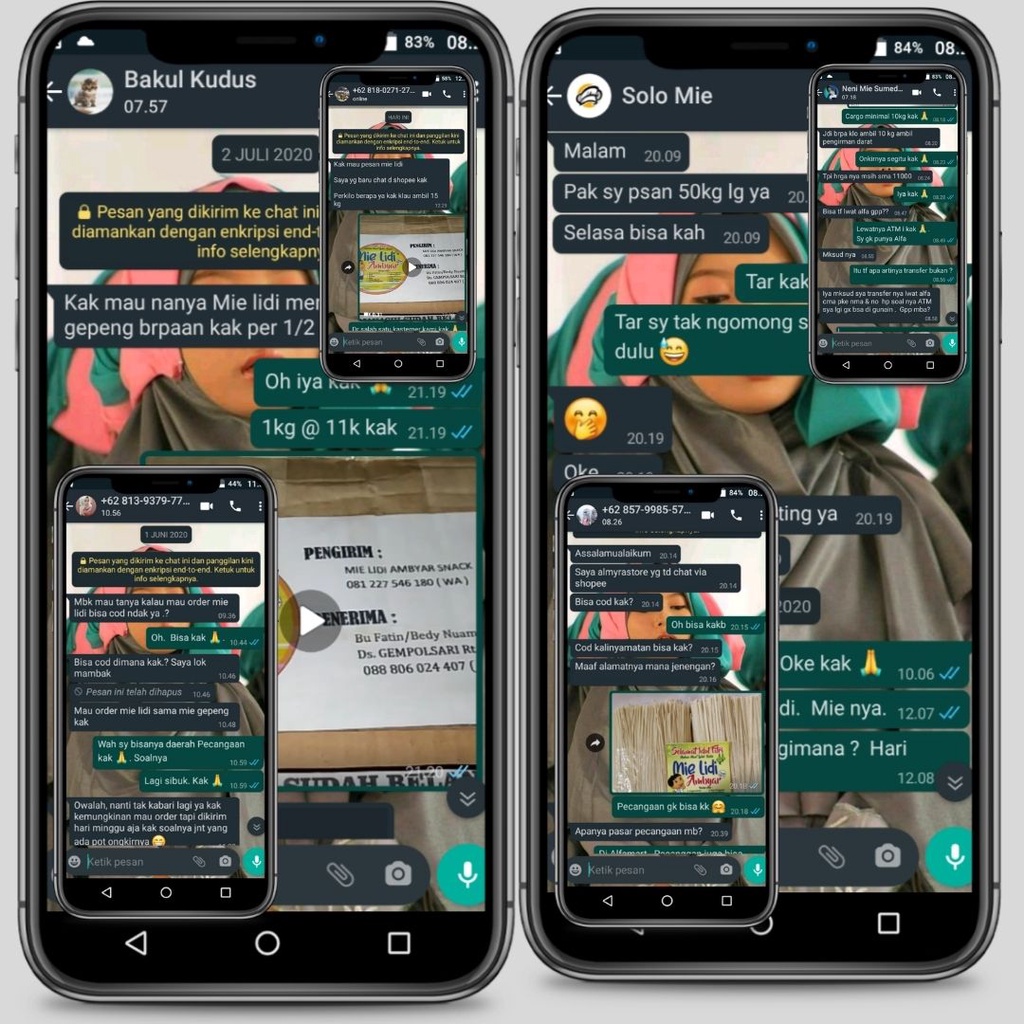 Maem_Yummy Mie Lidi Mentah 1Kg/Mie Lidi Mentah/Mie Gepeng Mentah/Mie Lidi Gepeng Mentah/Mie Lid