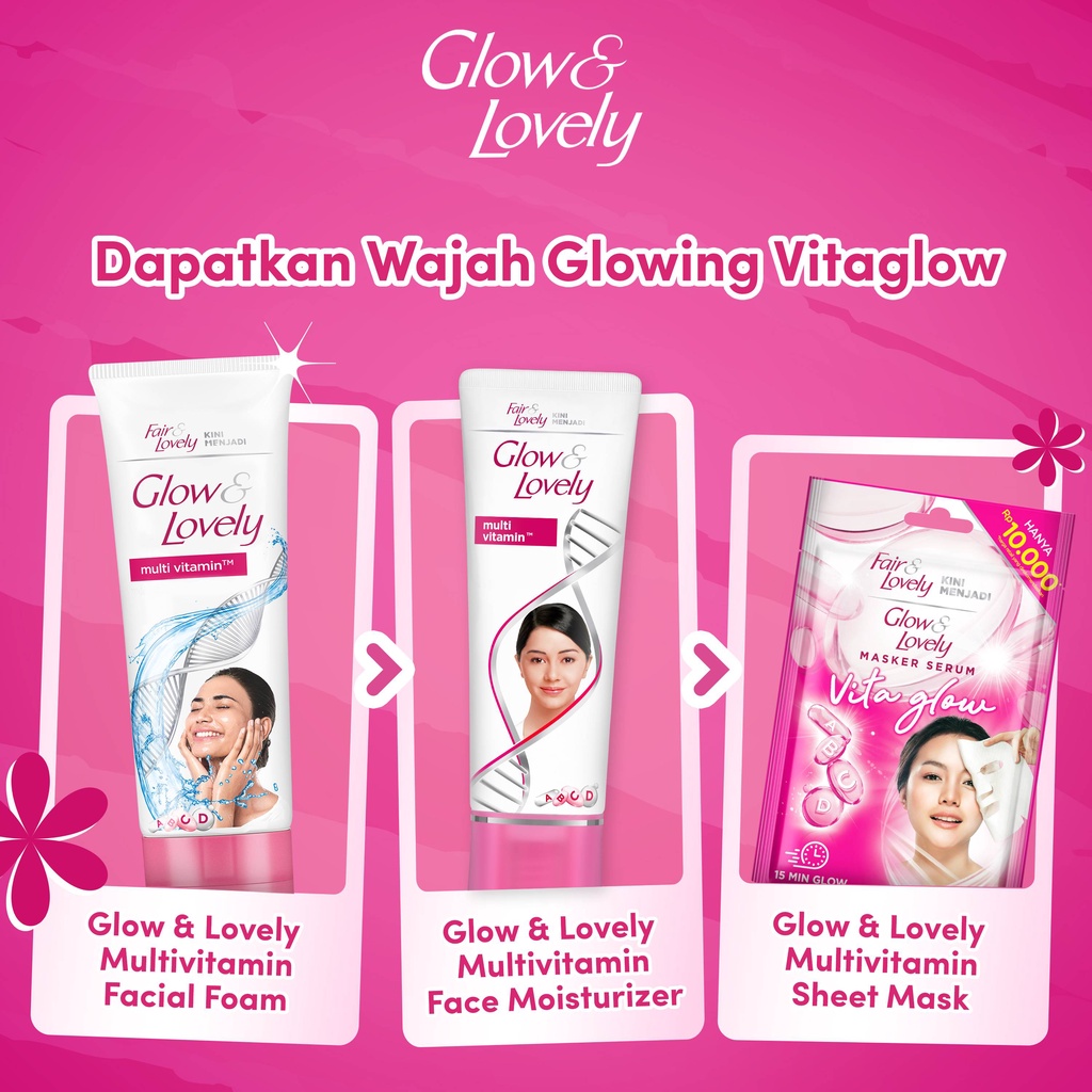 Glow &amp; Lovely Cream Wajah Multivitamin 46g - Brightening Cream, Cream Moisturizer