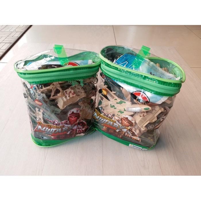 Figure Mainan Tentara Set Lengkap Besar Soldier Military Bag Perang Army Tank