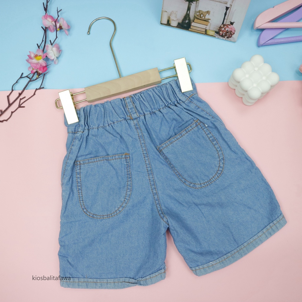 (1-4 Tahun) Ziva Hotpants Denim Anak Perempuan / Jeans Celana Pendek Hotpants Short Korean style kualitas Import Jins Anak Cewek Lepis Levis Babycinnamon