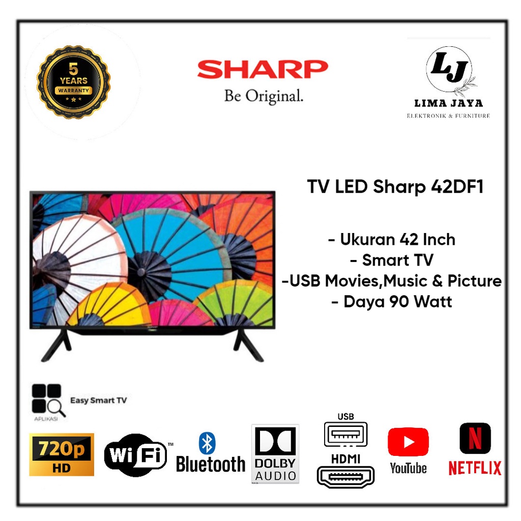 SHARP LED TV 42DF1 Smart TV LED 42 Inch