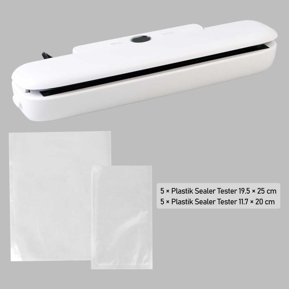 Mesin Vacuum Sealer Makanan Automatic Air Sealing Dual Mode - FK-7912 - White