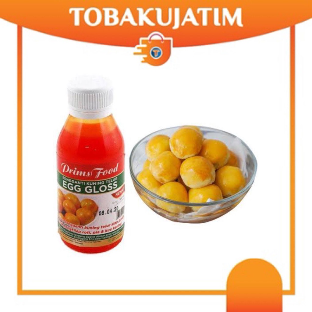 

PRIMS EGGLOSS 140ml pengganti kuning telur/olesan nastar