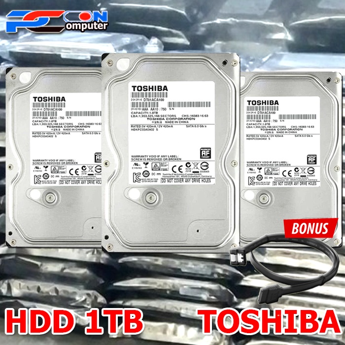 hardisk harddisk hdd internal pc 1TB sata 3.5inch toshiba