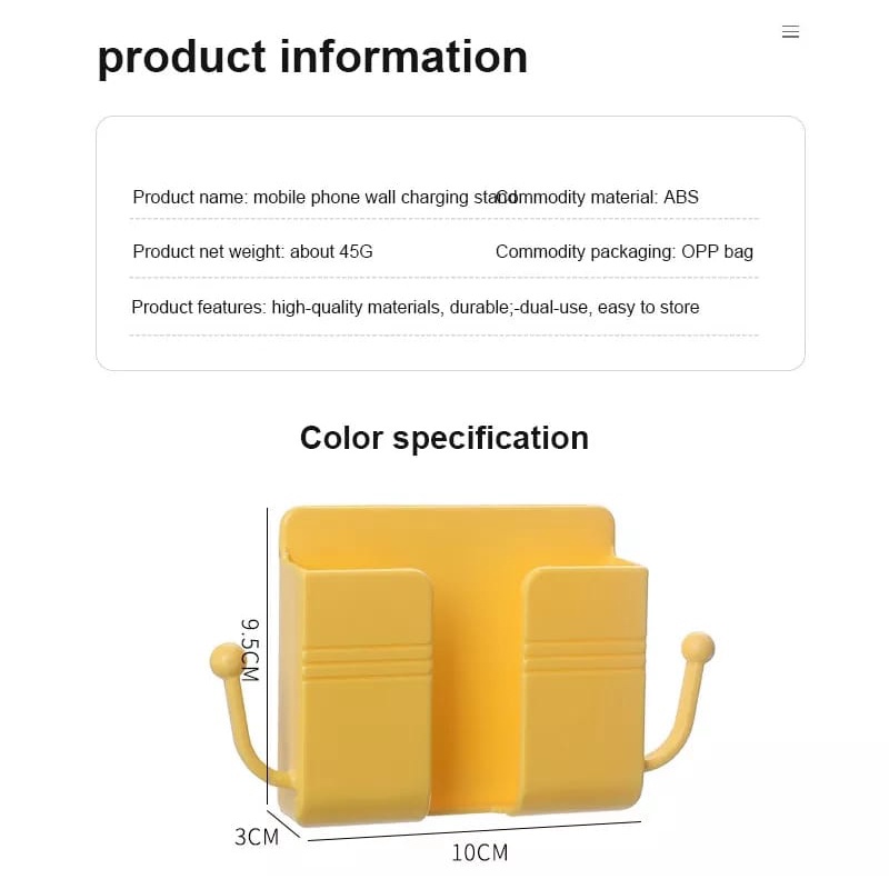 GP Rak Hanger Tangan HP Dinding Holder Charger Tembok Tempat Handphone Remote Ada Kuping