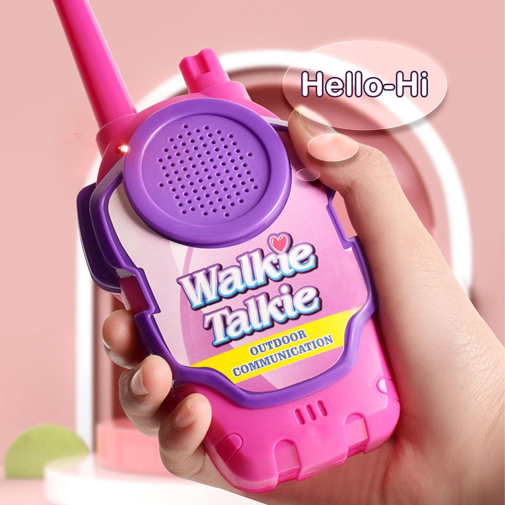 [TOSERBA_EMAK] - Xianxin Kids Toys Mini Walkie Talkie Anak Dinosaur 1 Pasang - X179 - Green