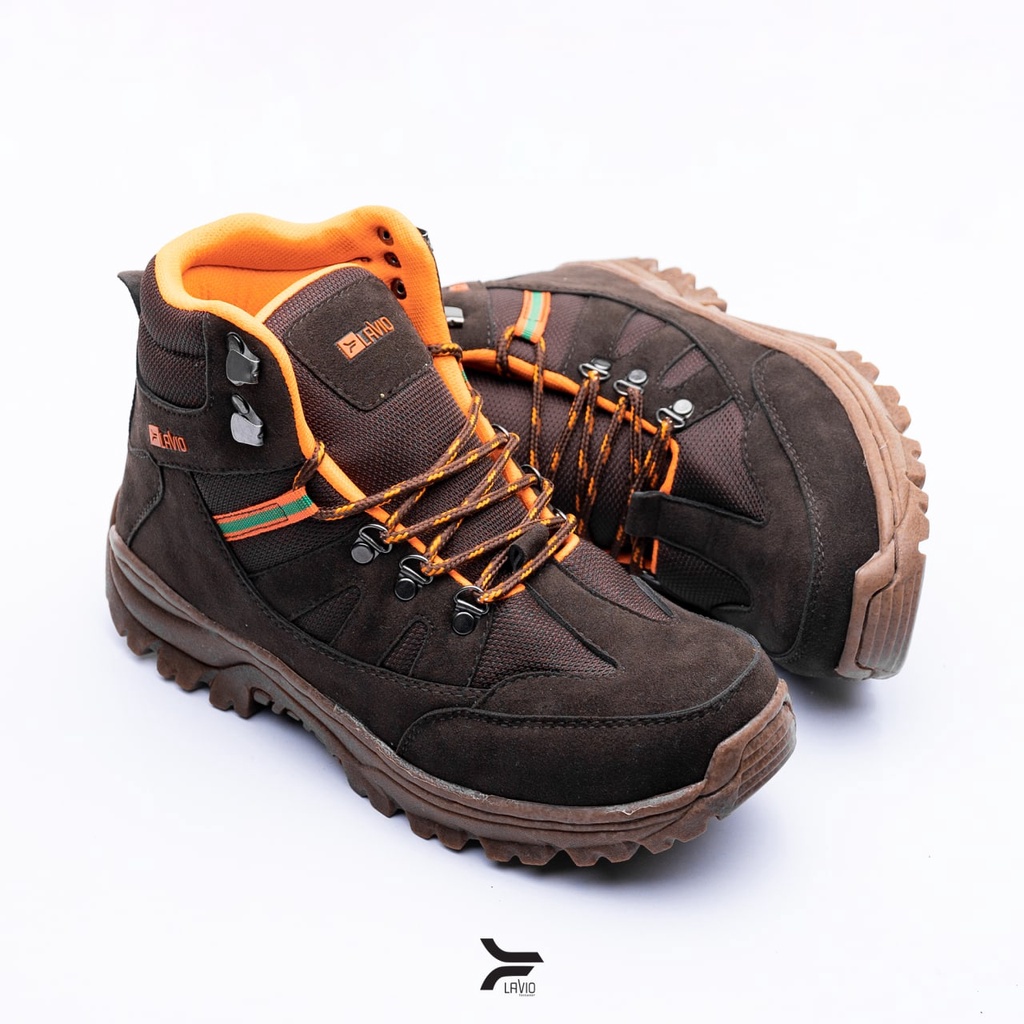 Sepatu Safety Boots High Quality Premium Lavio Geneva Tinggi size 36 37 38 Sampai 41 Boot Outdoor Kerja Lapangan Hiking Touring Tracking