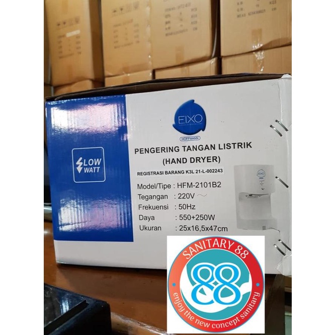 Hand Dryer Hoffmann Hfm 2101B2 Tatakan Low Watt 550 Watt + 250Watt
