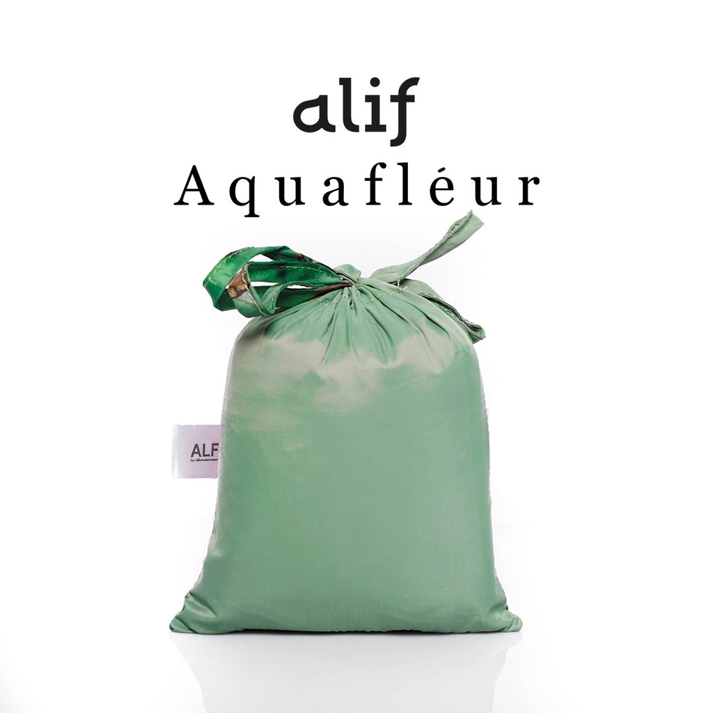 ALIF MUKENA MINI MOTIF PARASUT PREMIUM KOREA TRAVEL - LAUREL GREEN ( MKN-P02-007 )