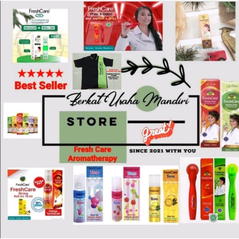 Fresh Care Minyak Angin Aromatherapy Roll On 10ml Varian Terlengkap Terlaris &amp; Garansi 100% Original