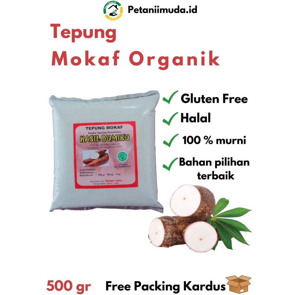 

Mokaf Organik 500 GRAM/Modified Cassava Flour/Tepung Mokaf Organik kemasan 500 GRAM/Tepung Mocaf Organik kemasan 500 GRAM/Mocaf Powder 500 GRAM/Mocaf Flour 500 GRAM/Mokaf bubuk kemasan 500 GRAM/Bubuk Mokaf kemasan 500 GRAM