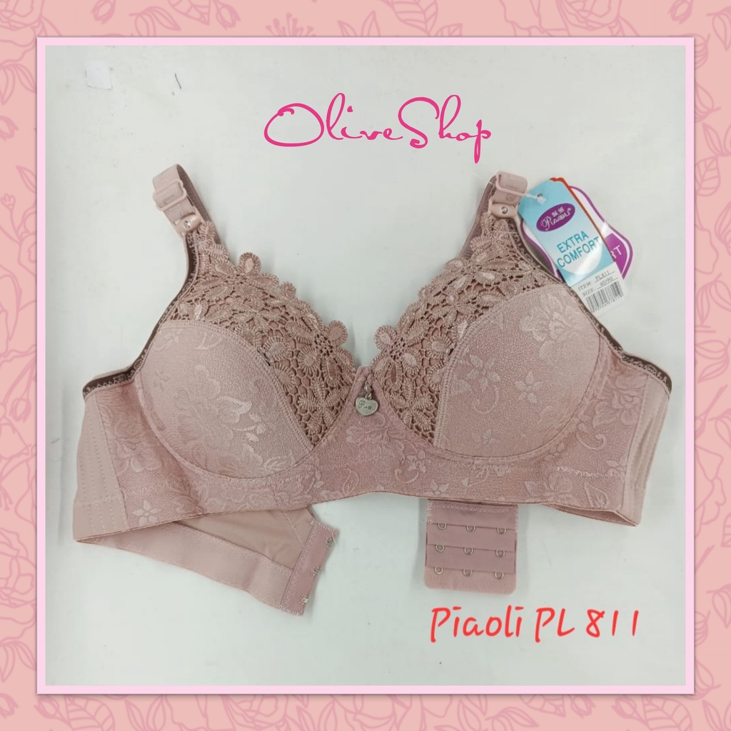 OliveShop ❤ BH PUSH UP BRA WANITA IMPORT PIAOLI BUSA CUP BESAR JACQUARD RENDA BAGUS PL 811