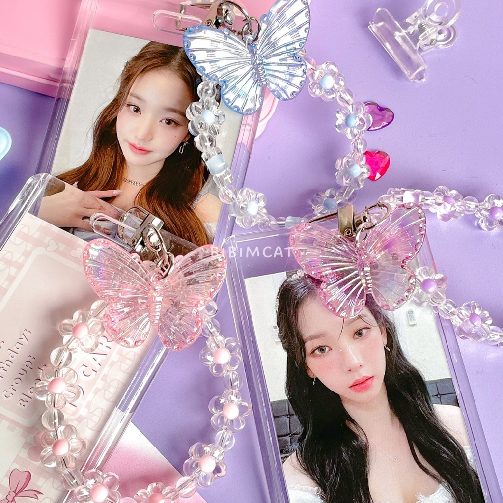 Butterfly Transparant Photocard Holder / ID PC Card Holder
