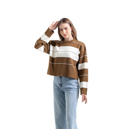 Moruca Knit Crop Sweater Rajut Wanita