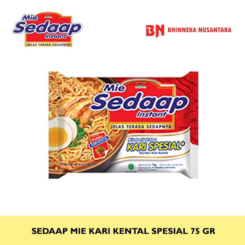 

Sedaap Mie Instan Kari Kental Spesial 75 gr