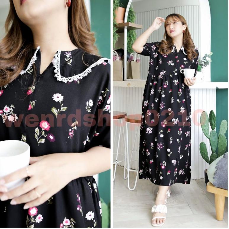 MURAH Daster ANDIN/Daster KOREA/Daster kerah renda/Dress korea/homedress korea/daster busui/daster r