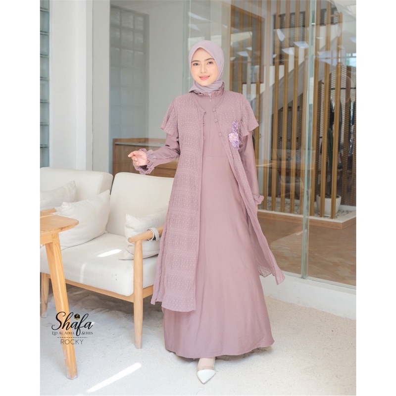 SHAFA DRESS BY ZALIFA / DRESS LEBARAN / GAMIS LEBARAN