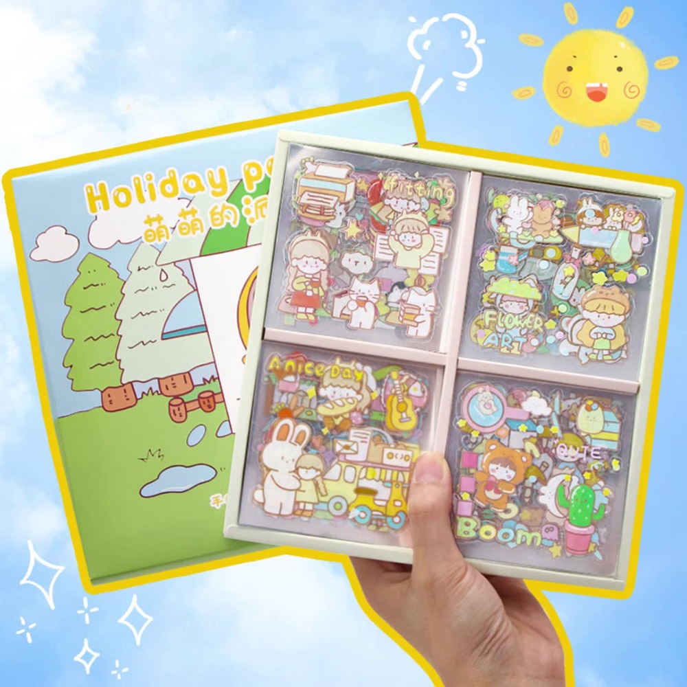 

HOLIDAY PARTY DECO STICKERS COLLECTION BOX SET | STIKER DEKORASI LUCU