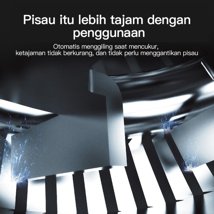 OMFU SV-02 ALAT CUKUR JENGGOT 3 IN 1 PRIA MENCUKUR ALAT POTONG RAMBUT