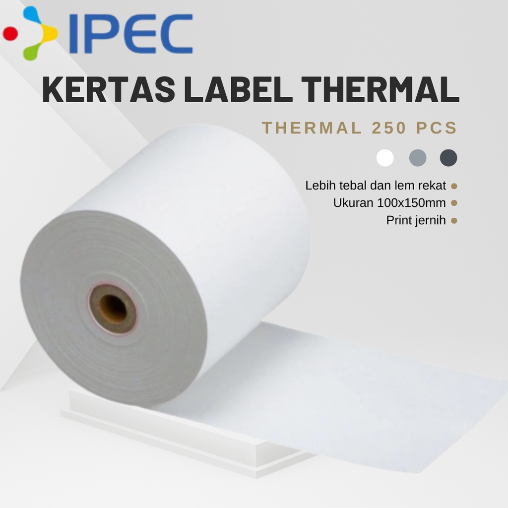 STICKER THERMAL 100 X 150/100x100 BARCODE A6 / LABEL STICKER THERMAL 100 X 150 BARCODE 100X150 UKURAN 250LEMBAR