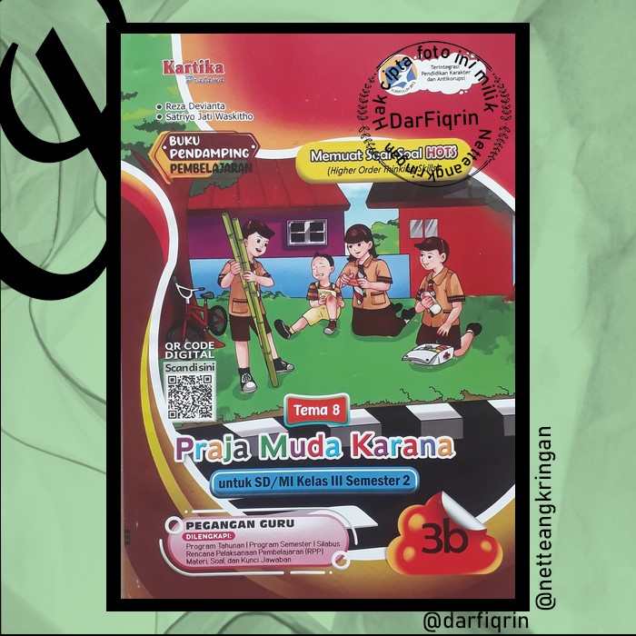 Pegangan Guru Tematik Kelas 3 Smt 2 Tema 8-SD/MI K13 Rev 2018 HOTS