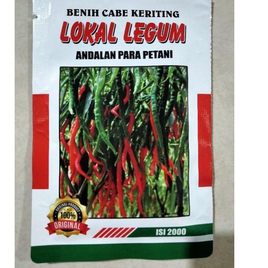 Serbu Murah Benih Cabe Merah Keriting Tinggi 2 meter LOKAL LEGUM 10 Gram - CMK LOKAL LEGUM - Bibit C