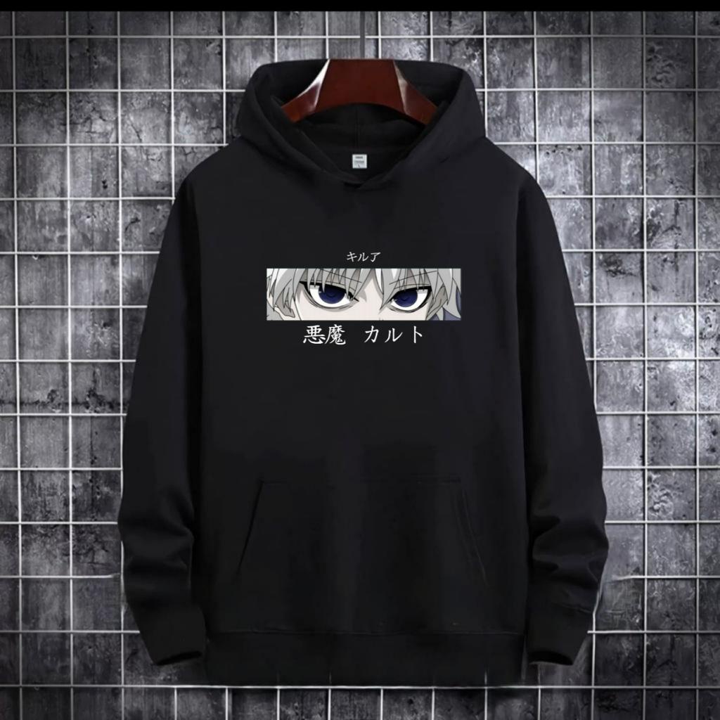 PAKAIAN PRIA / SWEATER HOODIE MODEL KILLUA ANIME HUNTER X HUNTER / HOODIE MURAH / HOODIE PRIA DAN WANITA / UNISEX TERLARIS