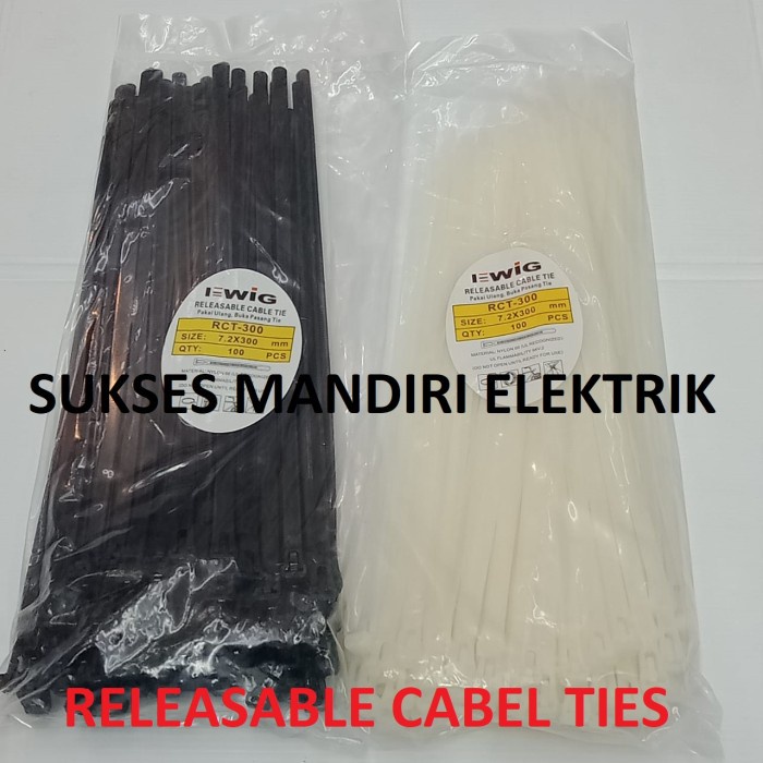

Terlaris Kabel Ties Releaseable 7.2X300Mm (30Cm)/ Kabel Ties Buka 30 Cm