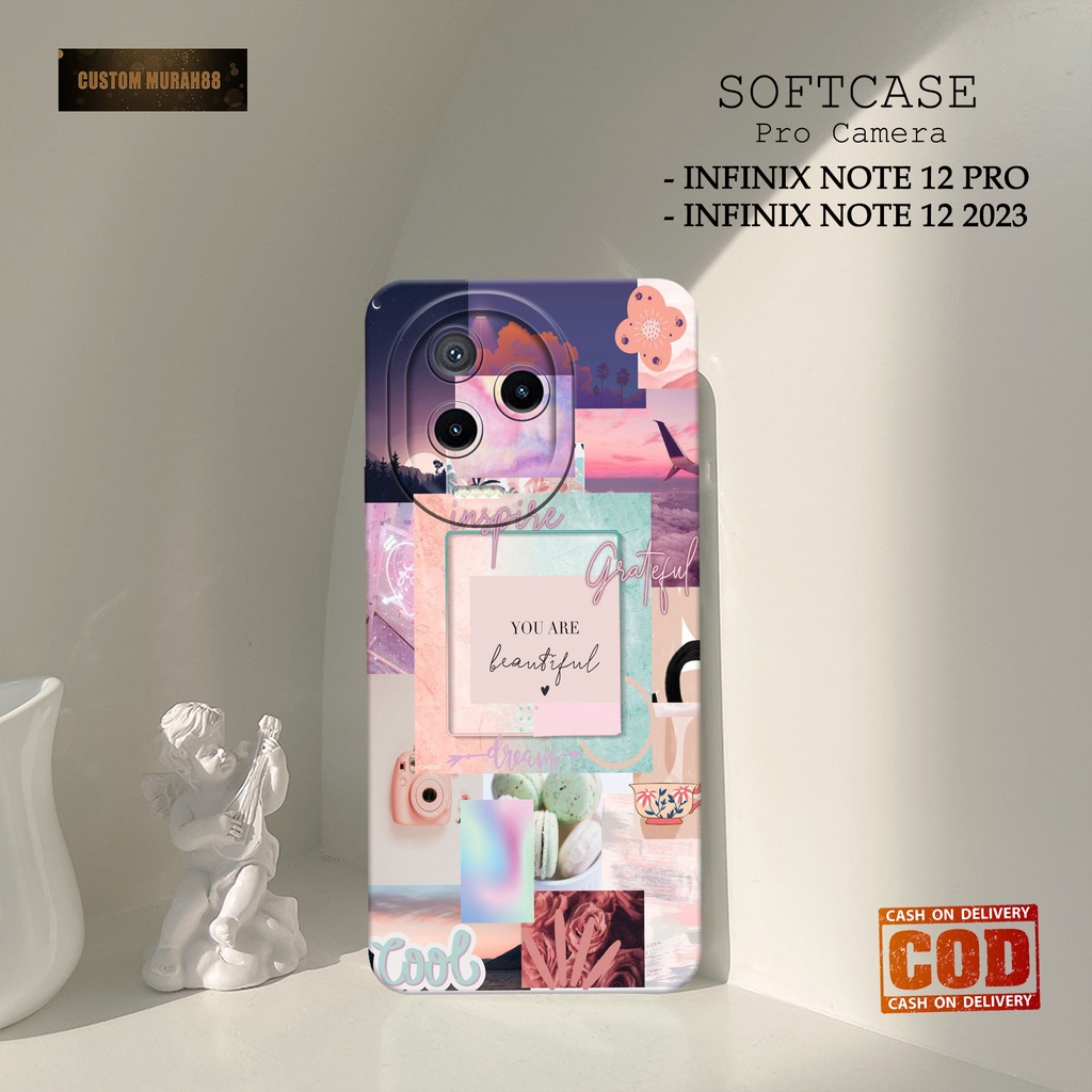 Soft case Hp Infinix Note 12 2023 / Infinix Note 12 Pro Terbaru - Fashion Case AESTHETIC - Cassing H