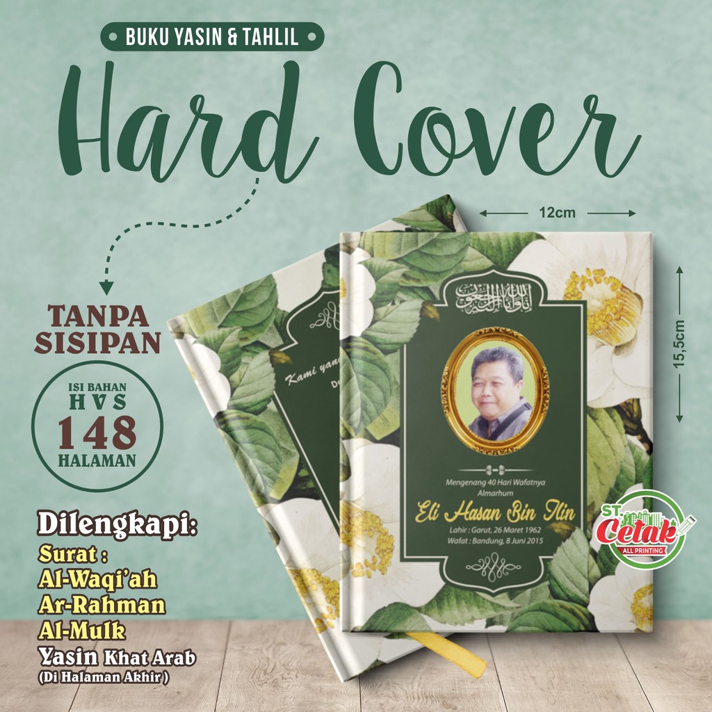Buku Yasin dan Tahlil, Hard Cover 148 Halaman, (Non Sisipan)