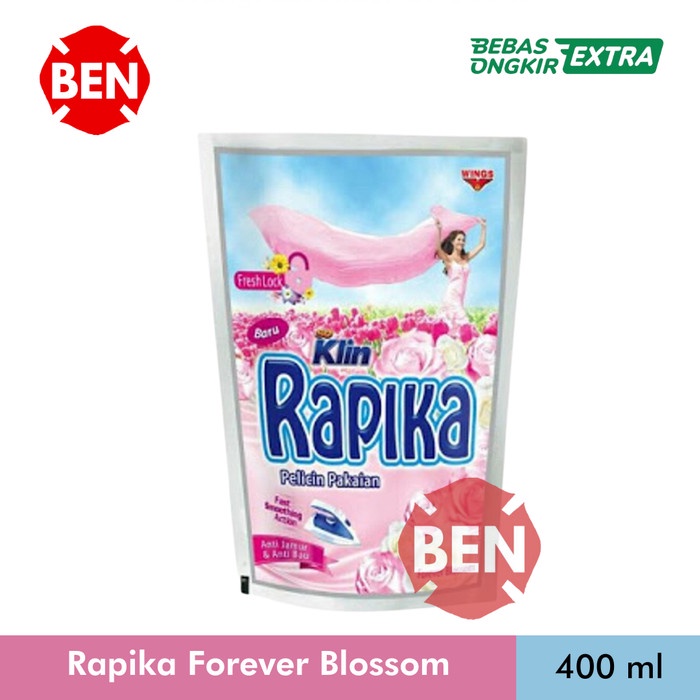 [Ready Now] So Klin Rapika 400Ml 400 Ml Refill Pelicin Putih Pink Forever Blossom [Asetrika]