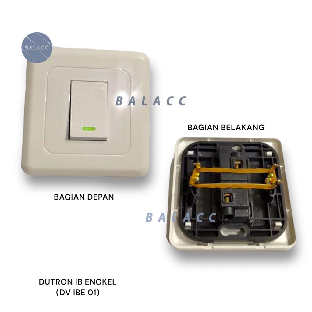 Saklar Single Dutron Saklar Engkel Dutron IB Inbow Ditanam - DV-IBE-01