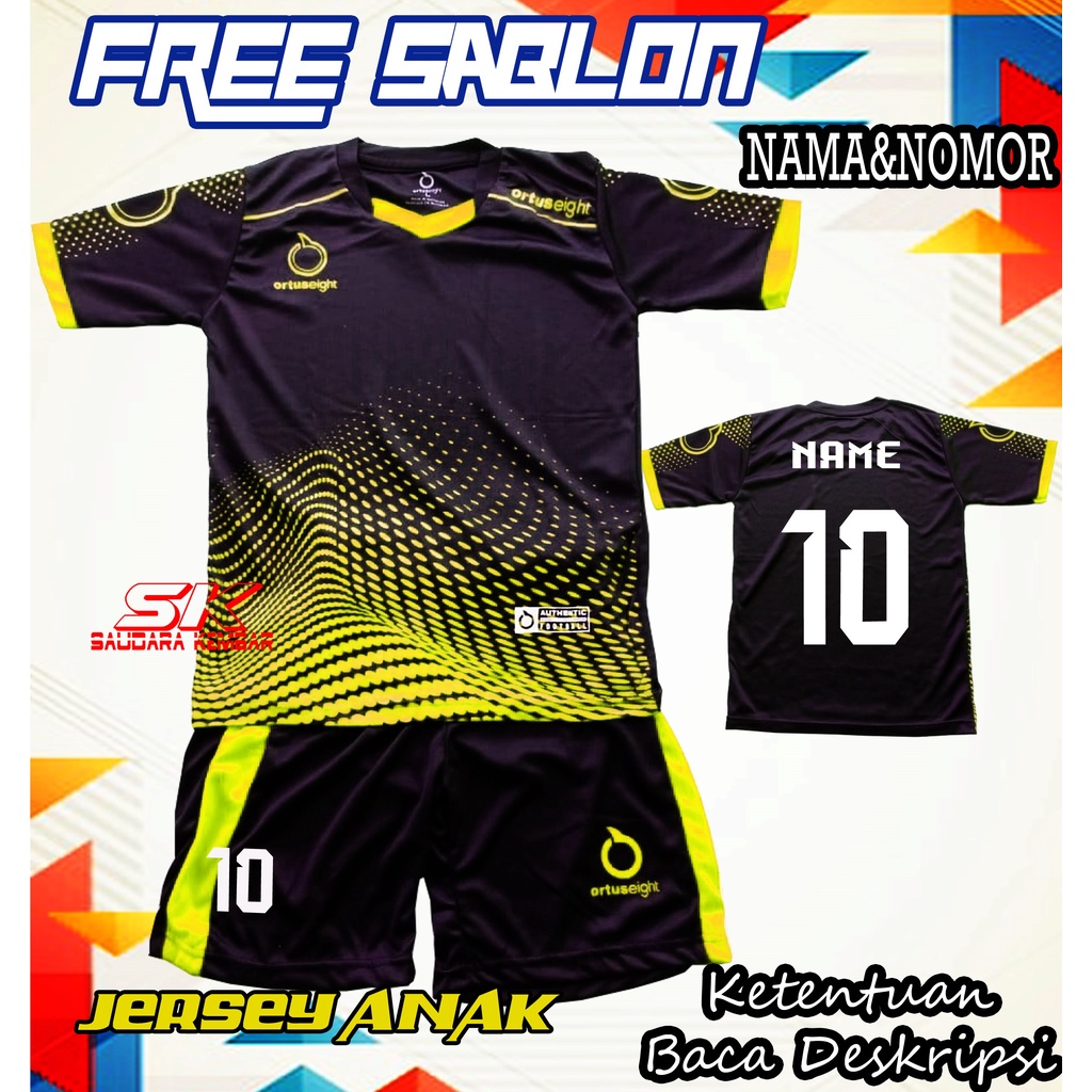 Baju Jersey Bola futsal Anak Anak Laki Perempuan Terbaru 2023