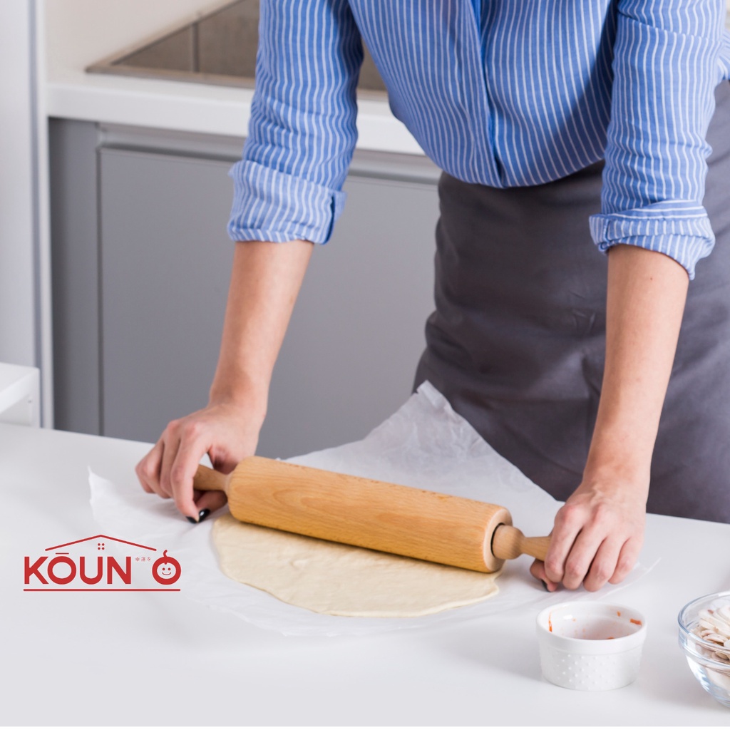 Rolling Pin Penggilas Adonan Roti Rol Kue Gilingan Adonan Kue Kayu Mahoni