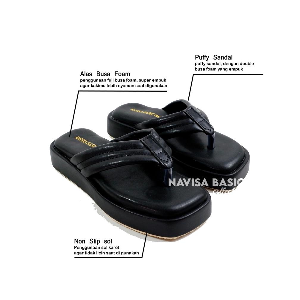 Cod Sandal Wanita Sendal Jepit Empuk Winod Pluvia Delisha Sarasara Faradela Ready Stok