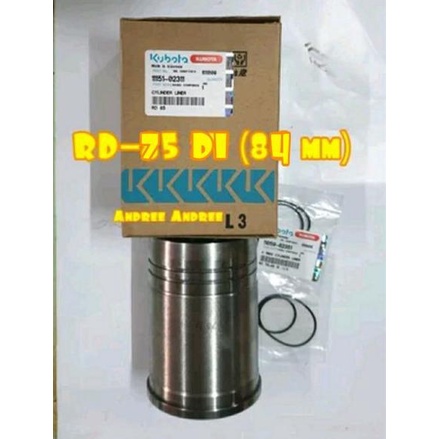 RD75 DI Foring - Boring - Cylinder Liner with Oring Kubota RD-75 RD 75 DI - 74 mm - Original