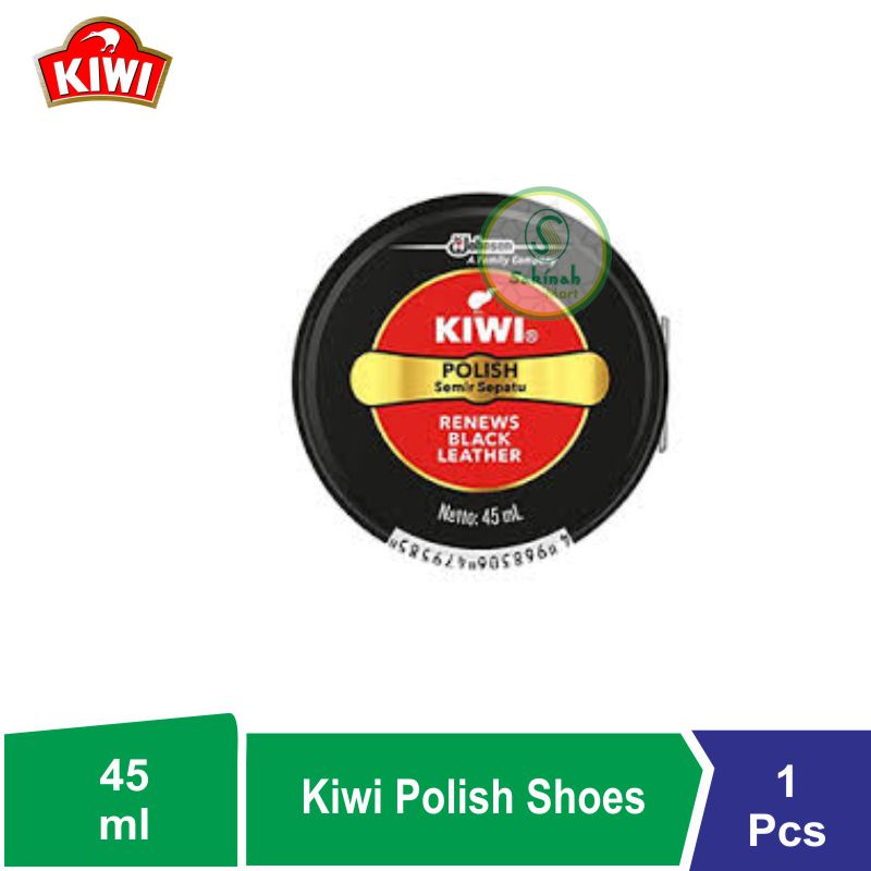 Semir Sepatu Kiwi Paste Shoe Care Polish Black / Coklat 45ml