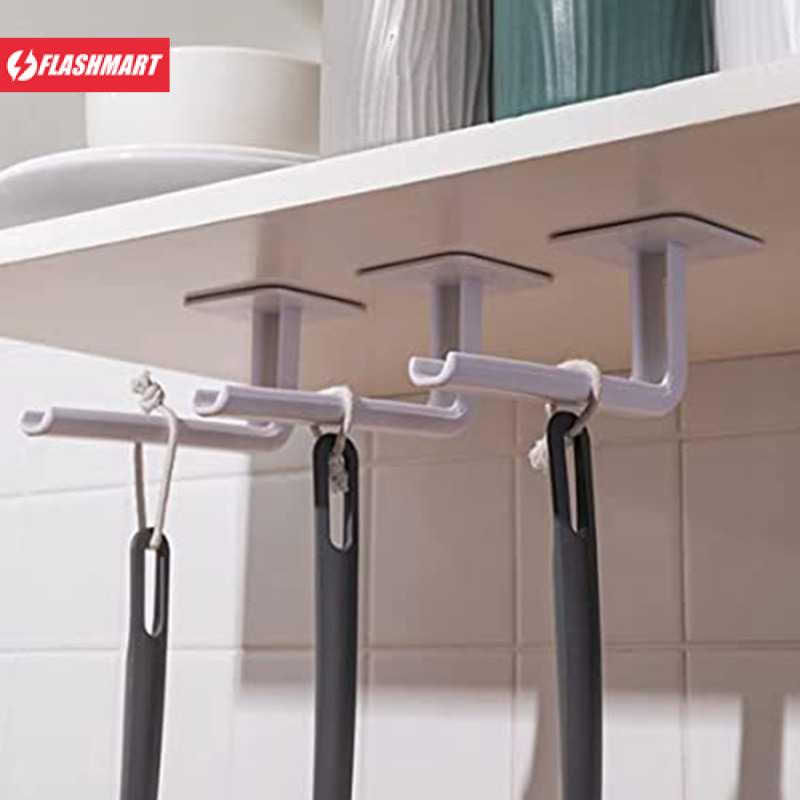 Flashmart Gantungan Hook Wall Hanger Organizer Adhesive 1PCS - VS18